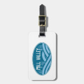 Mill Valley Californië in de buitenlucht Bagagelabel (Voorkant verticaal)