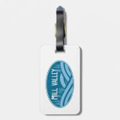 Mill Valley Californië in de buitenlucht Bagagelabel (Achterkant verticaal)