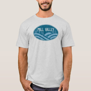 Mill Valley Californië in de buitenlucht T-shirt