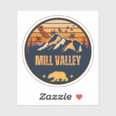 Mill Valley, Californië Sticker (Vel)