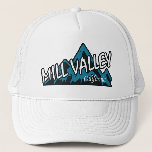 Mill Valley in de bergen van Californië Trucker Pet (Voorkant)