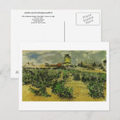 Mill van Alphonse Daudet, Vincent van Gogh Briefkaart (Voorkant / Achterkant)