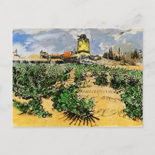 Mill van Alphonse Daudet, Vincent van Gogh Briefkaart (Voorkant)