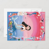 Milla de Zeemeermin illustratie Briefkaart (Voorkant / Achterkant)