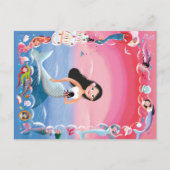 Milla de Zeemeermin illustratie Briefkaart (Voorkant)