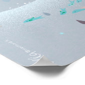 Milla Mermaid sitting in rain kid's illustration Poster (Hoek)