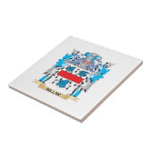 Millair wapenschild - familiekust tegeltje (Zijkant)