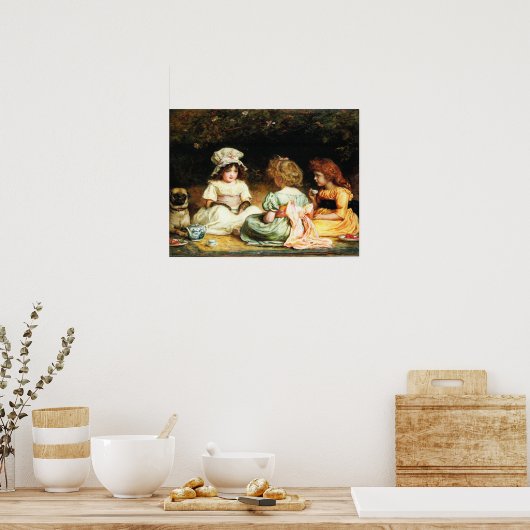 Millais - Aftermiddag Tea 1889 Poster (Keuken)