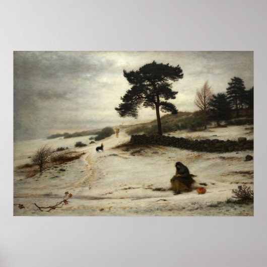 Millais - Blaas, blaas, jij winterwind Poster (Voorkant)