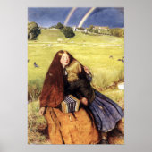 Millais - het blindenmeisje 1856 poster (Voorkant)