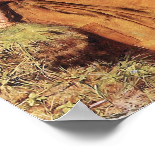 Millais - het blindenmeisje 1856 poster (Hoek)