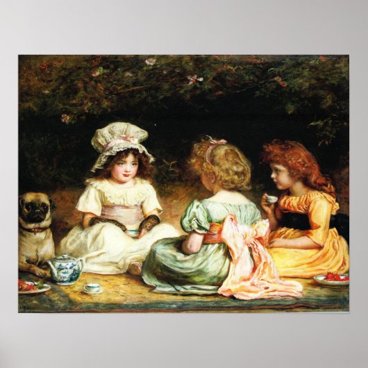 Millais - Middagthee 1889 Poster (Voorkant)