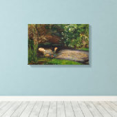 Millais Ophelia CC0496 Canvas Afdruk (Insitu (Houten vloer))