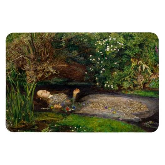 Millais Ophelia CC0541 Fridge Art Collectie Magneet (Horizontaal)