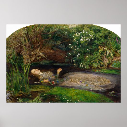 Millais - Ophelia Poster (Voorkant)