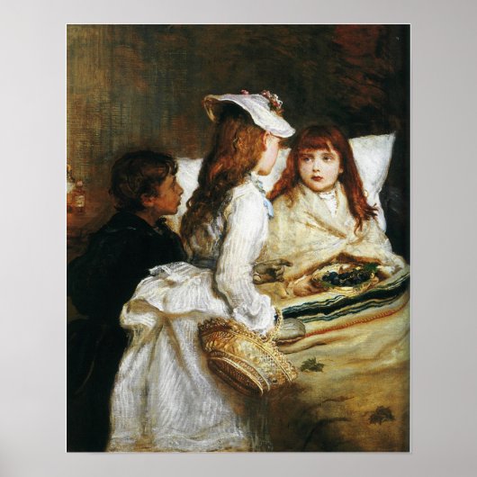 Millais - Opknappen 1876 Poster (Voorkant)