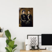 Millais - Tweeling Grace en Kate Hoare 1876 Poster (Thuiskantoor)