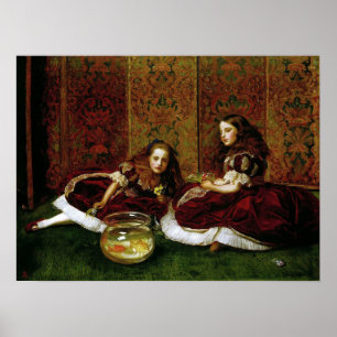 Millais - Vrije uren 1864 Poster