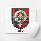 Millar Clan Crest Badge Tartan Muismat (Met muis)