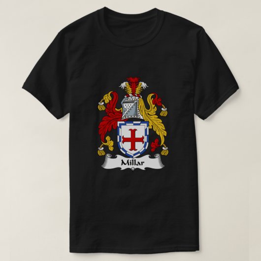 Millar Coat of Arms Millar Family Crest Classic T-shirt (Design voorkant)