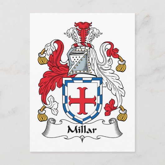 Millar Family Crest Briefkaart (Voorkant)