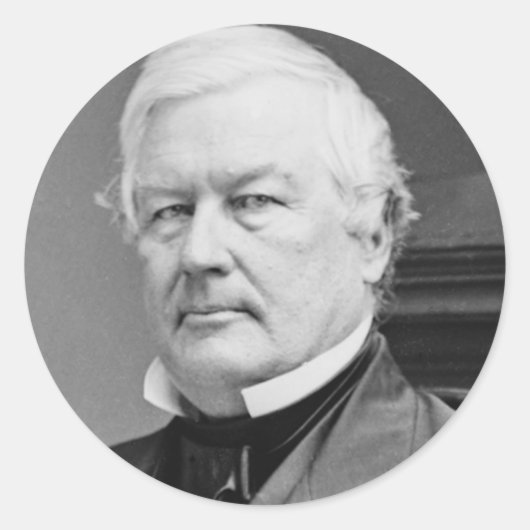 Millard Fillmore 13 Ronde Sticker (Voorkant)