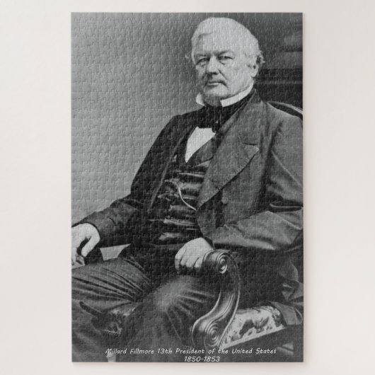 Millard Fillmore 13e President van Amerika. Legpuzzel (Verticaal)