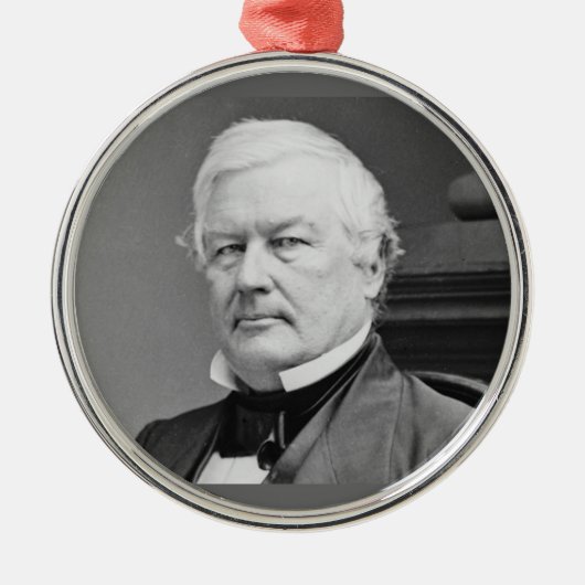 Millard Fillmore 13th President Metalen Ornament (Voorkant)