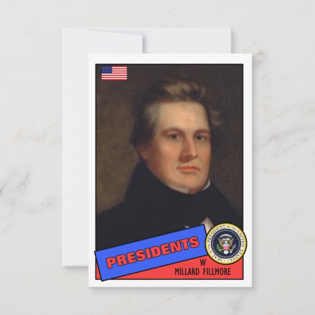 Millard Fillmore Baseball Kaart (Voorkant)