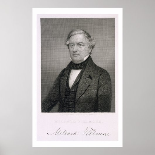 Millard Fillmore, gegraveerd door Thomas B. Welch  Poster (Voorkant)