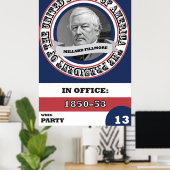 Millard Fillmore Presidentiële geschiedenis Poster (Thuiskantoor)