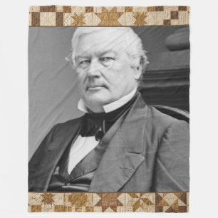 Millard Fillmore Presidentiële Quilt Dekbed Fleece Deken