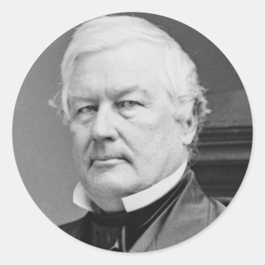 Millard Fillmore Ronde Sticker (Voorkant)