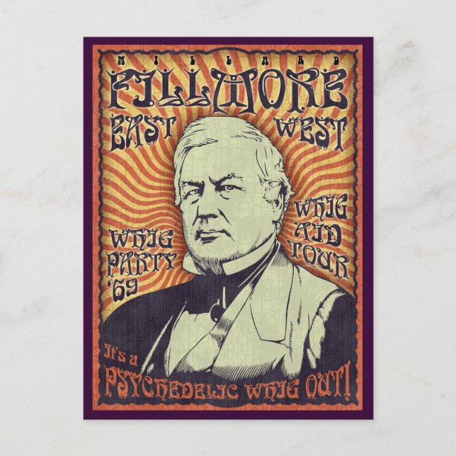Millard Fillmore - Whig Out! Briefkaart (Voorkant)