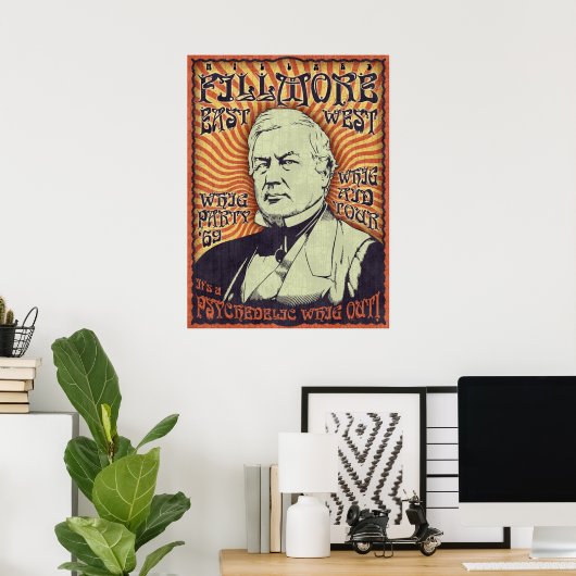 Millard Fillmore - Whig Out! Poster (Thuiskantoor)
