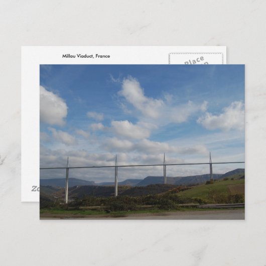 Millau Viaduct, Frankrijk Briefkaart (Voorkant / Achterkant)
