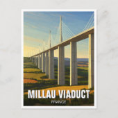 Millau Viaduct Frankrijk Reizen Briefkaart (Voorkant)