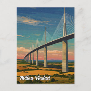 Millau Viaduct Frankrijk Reizen Briefkaart