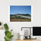 Millau viaduct poster (Thuiskantoor)