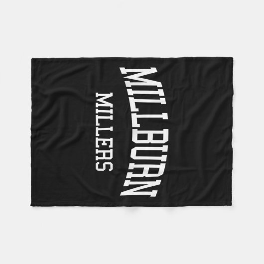Millburn High School Hs Millburn Nj Retro Srts  Fleece Deken (Voorkant (Horizontaal))