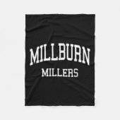 Millburn High School Hs Millburn Nj Retro Srts  Fleece Deken (Voorkant)