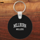 Millburn High School Hs Millburn Nj Retro Srts Sleutelhanger (Voorkant)