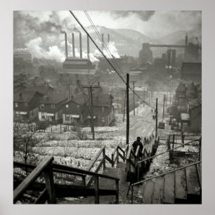 MILLDISTRICT VAN 1940 PITTSBURGH POSTER