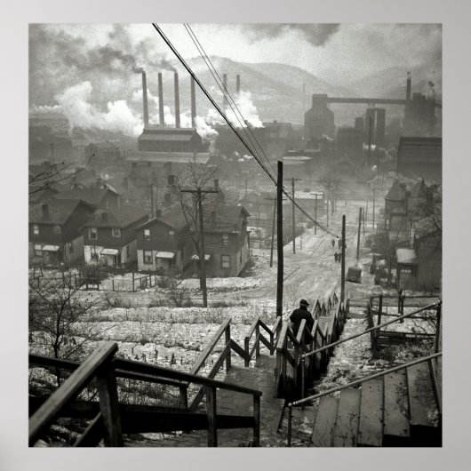 MILLDISTRICT VAN 1940 PITTSBURGH POSTER (Voorkant)