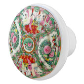 Mille famille roos Chinees bord Keramische Knop (Rechts)