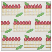 Mille Feuille Frans Voedsel Bladerdeeg Frambozen Stof (Swatch)