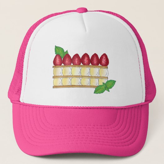 Mille Feuille Franse banketbakker Patisserie Trucker Pet (Voorkant)