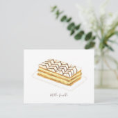 Mille-feuille gebak briefkaart (Staand voorkant)