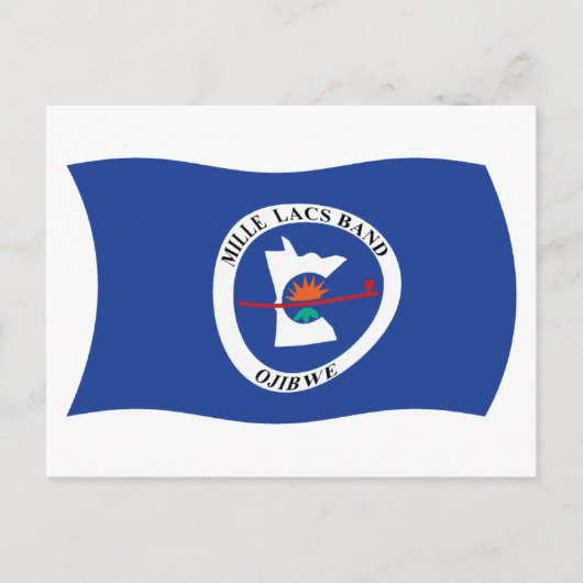 Mille Lacs Band Reservaat Vlag Postkaart (Voorkant)