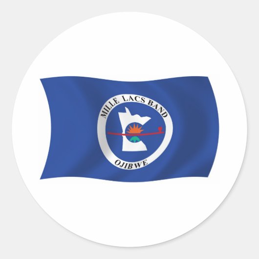 Mille Lacs Band Reservaat Vlag Sticker (Voorkant)